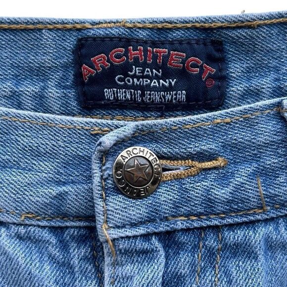 Architect Jean Company Denim Shorts Men's Size 34 Blue Zip Fly Cotton Blend - Picture 3 of 9